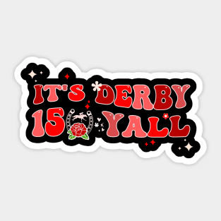 Groovy It's Derby 150 Yall Horse Racing KY Derby Horse Sticker